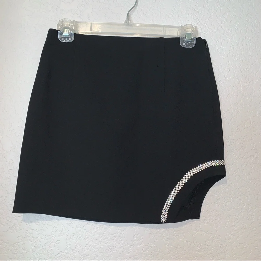 New Zara Jewel Trim Short Mini Skirt 7563/274 Small Extra Large XL XXL Blogger’s - Picture 6 of 9